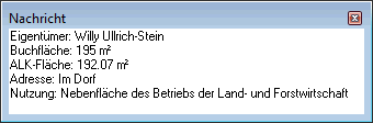 Beschriftung umleiten - Infofenster