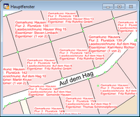 Flurstuecke beschriften - Fenster beschriften