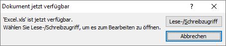 Formate_Import_Datei_öffnen_Excel_Hinweis_Zugriffskonflikt_verfügbar