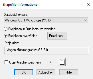 Formate_Import_Datei_öffnen_Shape_Projektion_Auswahl