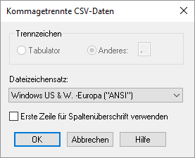 Formate_Import_Datei_öffnen_ASCII_Tabellenauswahl_csv_anderes