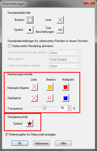 Maske_Stileinstellungen