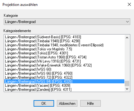 Maske_Projektion_auswählen_WGS84